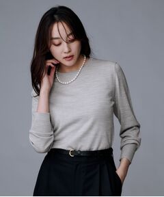 UNTITLED / アンタイトル ニット・セーター | 【洗える/ウール100%】クルーネックウールニット