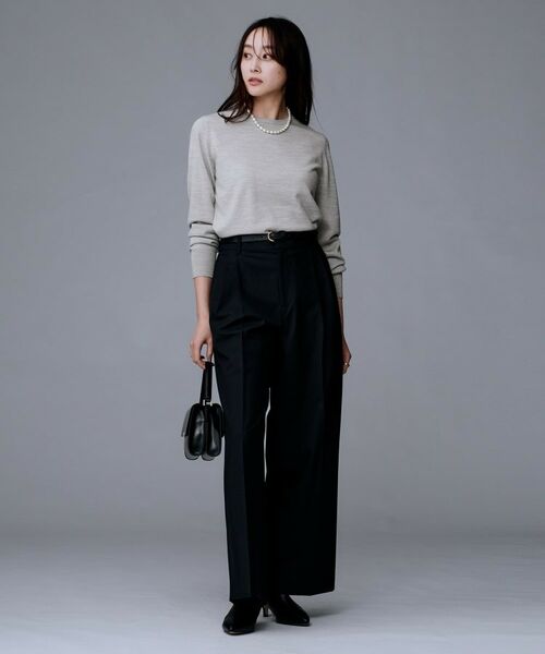 UNTITLED / アンタイトル ニット・セーター | 【洗える/ウール100%】クルーネックウールニット | 詳細11