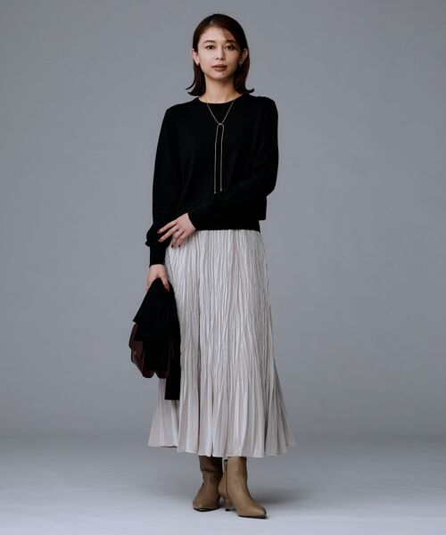 UNTITLED / アンタイトル ニット・セーター | 【洗える/ウール100%】クルーネックウールニット | 詳細15