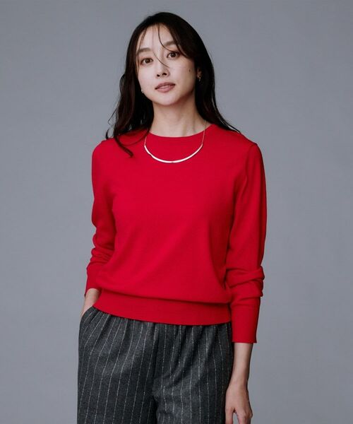 UNTITLED / アンタイトル ニット・セーター | 【洗える/ウール100%】クルーネックウールニット | 詳細23