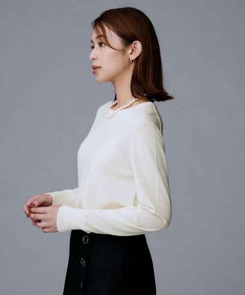 UNTITLED / アンタイトル ニット・セーター | 【洗える/ウール100%】クルーネックウールニット | 詳細3