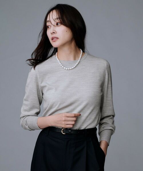 UNTITLED / アンタイトル ニット・セーター | 【洗える/ウール100%】クルーネックウールニット | 詳細9