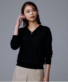 UNTITLED / アンタイトル ニット・セーター | 【洗える/ウール100%】Vネックウールニット