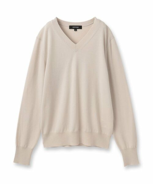 UNTITLED / アンタイトル ニット・セーター | 【洗える/ウール100%】Vネックウールニット | 詳細1