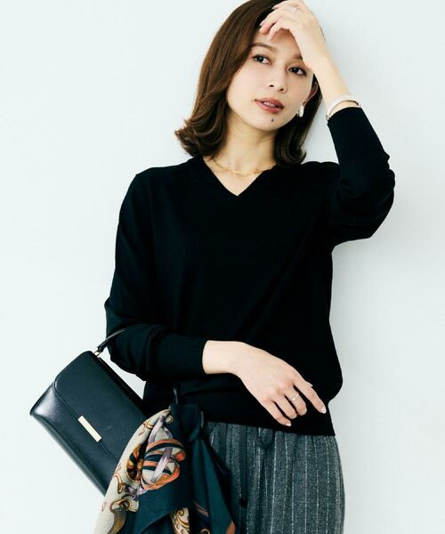 UNTITLED / アンタイトル ニット・セーター | 【洗える/ウール100%】Vネックウールニット | 詳細12