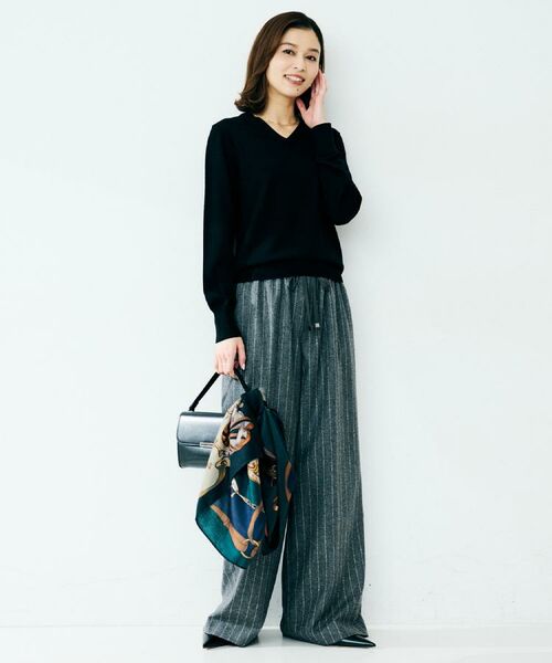 UNTITLED / アンタイトル ニット・セーター | 【洗える/ウール100%】Vネックウールニット | 詳細13