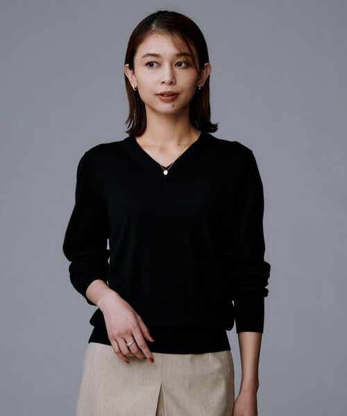 UNTITLED / アンタイトル ニット・セーター | 【洗える/ウール100%】Vネックウールニット | 詳細14