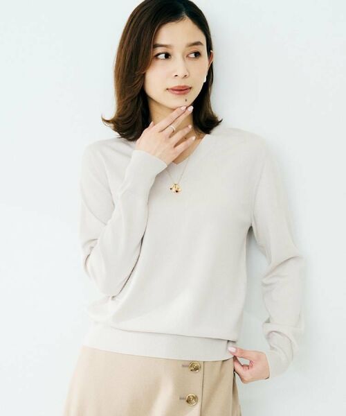 UNTITLED / アンタイトル ニット・セーター | 【洗える/ウール100%】Vネックウールニット | 詳細18