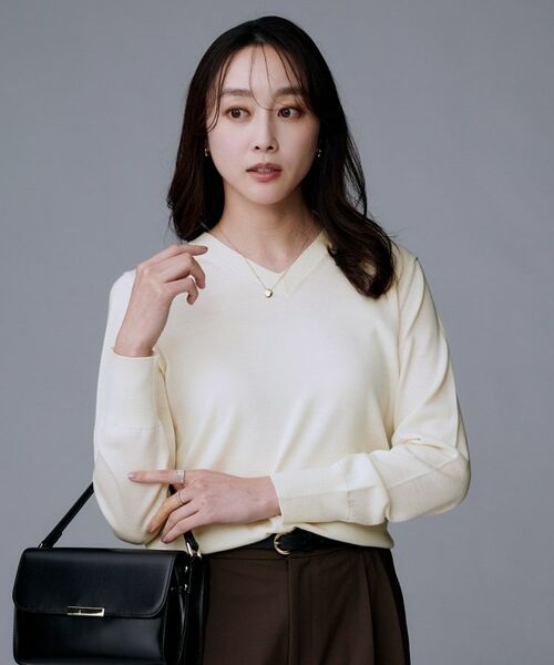 UNTITLED / アンタイトル ニット・セーター | 【洗える/ウール100%】Vネックウールニット | 詳細2