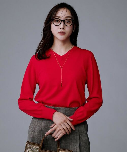 UNTITLED / アンタイトル ニット・セーター | 【洗える/ウール100%】Vネックウールニット | 詳細25