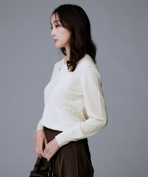 UNTITLED / アンタイトル ニット・セーター | 【洗える/ウール100%】Vネックウールニット | 詳細3