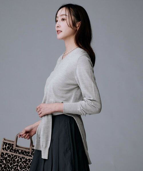 UNTITLED / アンタイトル ニット・セーター | 【洗える/ウール100%】Vネックウールニット | 詳細9