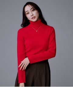 UNTITLED / アンタイトル ニット・セーター | 【洗える/アンサンブル可能/ウール100%】リブタートルネックウールニット