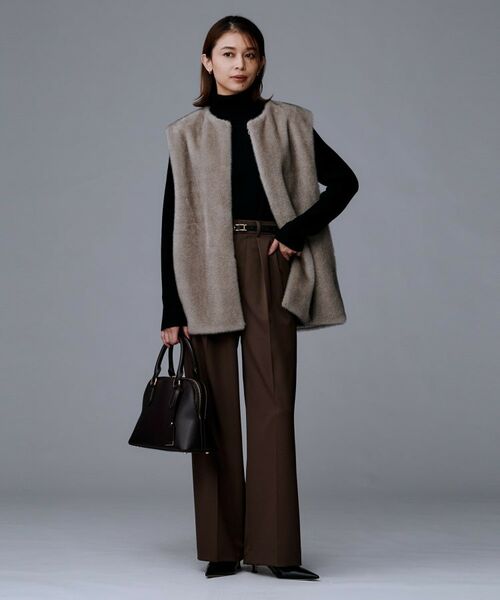 UNTITLED / アンタイトル ニット・セーター | 【洗える/アンサンブル可能/ウール100%】リブタートルネックウールニット | 詳細13