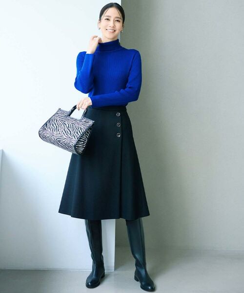 UNTITLED / アンタイトル ニット・セーター | 【洗える/アンサンブル可能/ウール100%】リブタートルネックウールニット | 詳細25