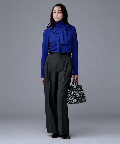 UNTITLED / アンタイトル ニット・セーター | 【洗える/アンサンブル可能/ウール100%】リブタートルネックウールニット | 詳細26