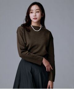 UNTITLED / アンタイトル ニット・セーター | 【洗える/長く着られる】モックネックミラノリブニット