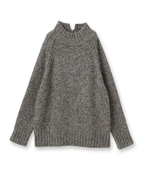 UNTITLED / アンタイトル ニット・セーター | 【ゆったりサイズ】シルクネップ　ボトルネックニット | 詳細1
