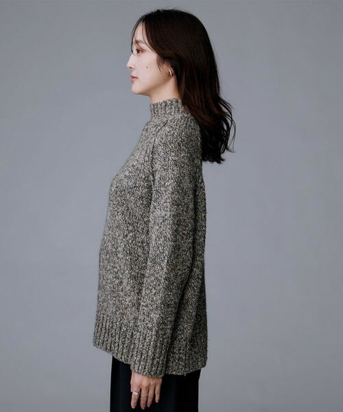 UNTITLED / アンタイトル ニット・セーター | 【ゆったりサイズ】シルクネップ　ボトルネックニット | 詳細14