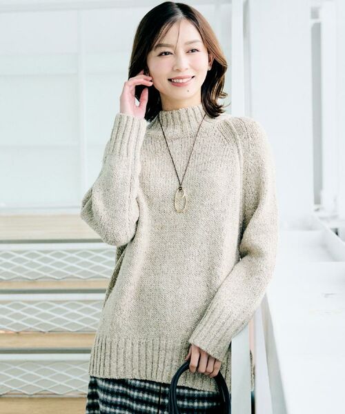 UNTITLED / アンタイトル ニット・セーター | 【ゆったりサイズ】シルクネップ　ボトルネックニット | 詳細6