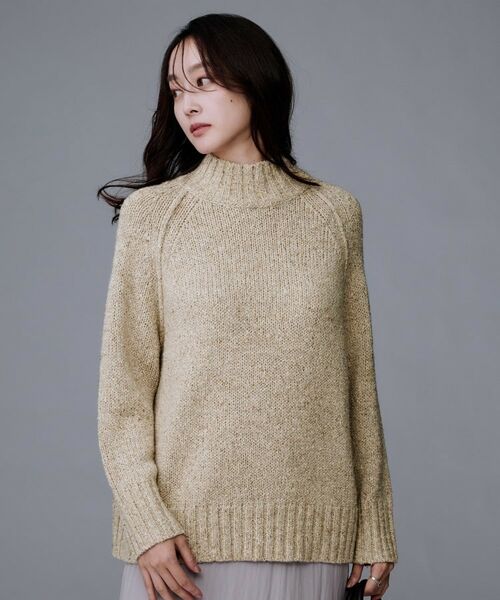 UNTITLED / アンタイトル ニット・セーター | 【ゆったりサイズ】シルクネップ　ボトルネックニット | 詳細9