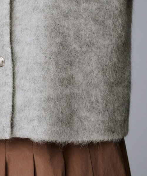 UNTITLED / アンタイトル カーディガン・ボレロ | 【ジャケット風/メタルボタン】アルパカ混シャギーカーディガン | 詳細19