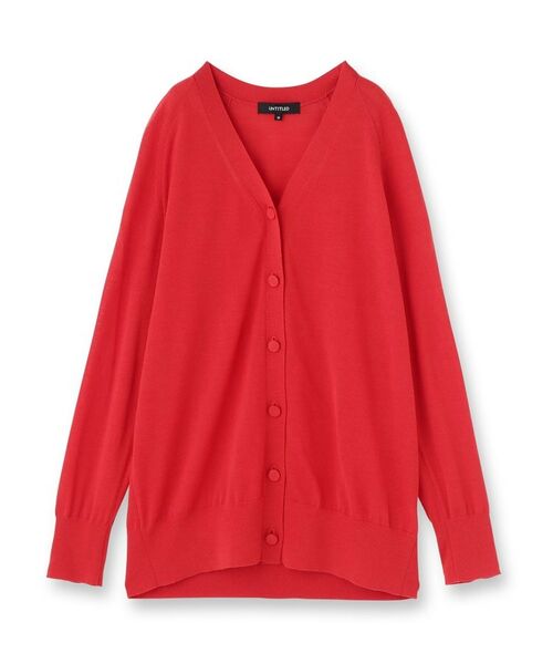 UNTITLED / アンタイトル カーディガン・ボレロ | 【アンサンブル可/洗える/Vネック】ウールシルクカーディガン | 詳細1