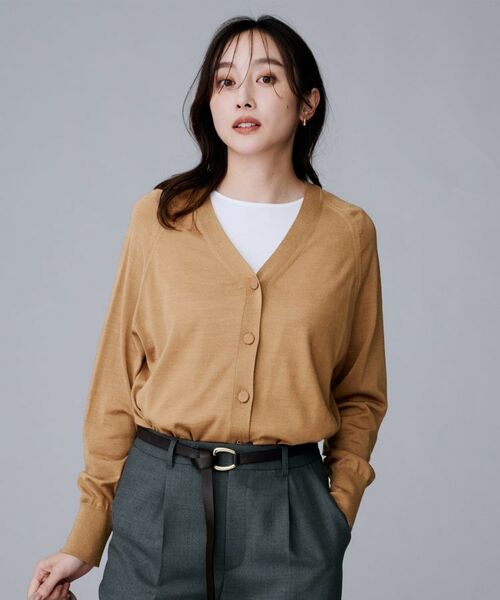 UNTITLED / アンタイトル カーディガン・ボレロ | 【アンサンブル可/洗える/Vネック】ウールシルクカーディガン | 詳細13