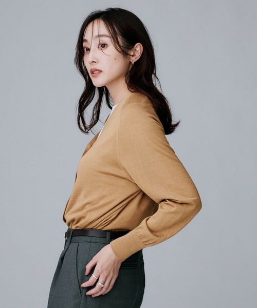 UNTITLED / アンタイトル カーディガン・ボレロ | 【アンサンブル可/洗える/Vネック】ウールシルクカーディガン | 詳細14