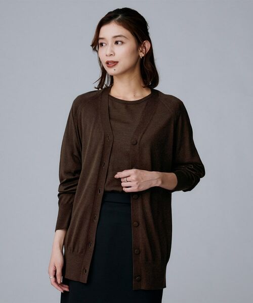 UNTITLED / アンタイトル カーディガン・ボレロ | 【アンサンブル可/洗える/Vネック】ウールシルクカーディガン | 詳細17