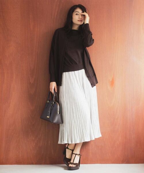 UNTITLED / アンタイトル カーディガン・ボレロ | 【アンサンブル可/洗える/Vネック】ウールシルクカーディガン | 詳細19