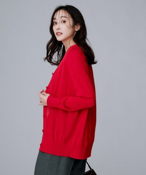 UNTITLED / アンタイトル カーディガン・ボレロ | 【アンサンブル可/洗える/Vネック】ウールシルクカーディガン | 詳細25