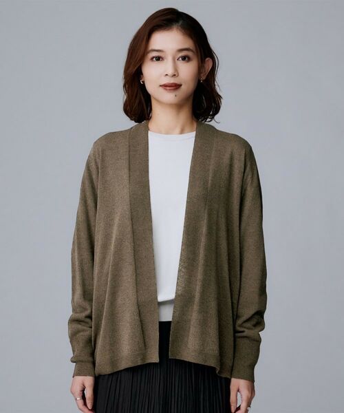 UNTITLED / アンタイトル カーディガン・ボレロ | 【きれいめ羽織り/オフィス】釦レスカーディガン | 詳細10