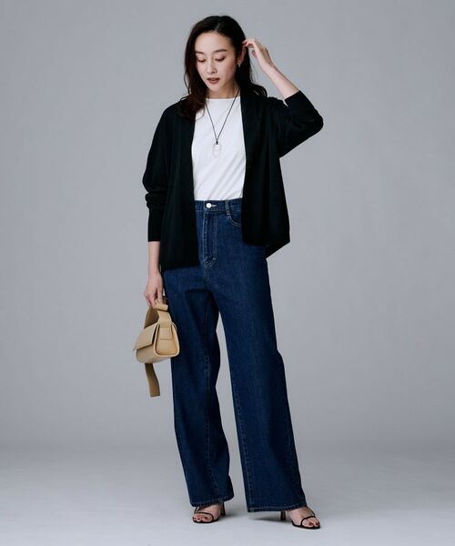 UNTITLED / アンタイトル カーディガン・ボレロ | 【きれいめ羽織り/オフィス】釦レスカーディガン | 詳細4