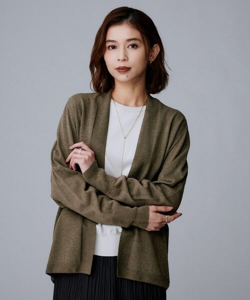 UNTITLED / アンタイトル カーディガン・ボレロ | 【きれいめ羽織り/オフィス】釦レスカーディガン | 詳細6