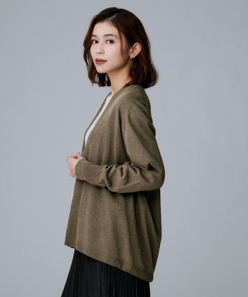 UNTITLED / アンタイトル カーディガン・ボレロ | 【きれいめ羽織り/オフィス】釦レスカーディガン | 詳細7