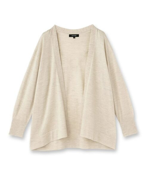 UNTITLED / アンタイトル カーディガン・ボレロ | 【アンサンブル可/オフィス/ボタンなし】シルクウールカシミヤ 着流しカーディガン | 詳細1