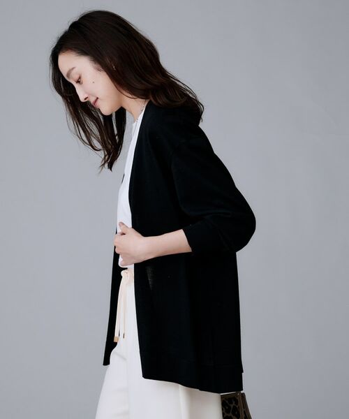 UNTITLED / アンタイトル カーディガン・ボレロ | 【アンサンブル可/オフィス/ボタンなし】シルクウールカシミヤ 着流しカーディガン | 詳細10