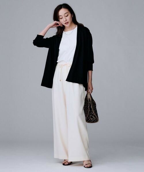 UNTITLED / アンタイトル カーディガン・ボレロ | 【アンサンブル可/オフィス/ボタンなし】シルクウールカシミヤ 着流しカーディガン | 詳細12