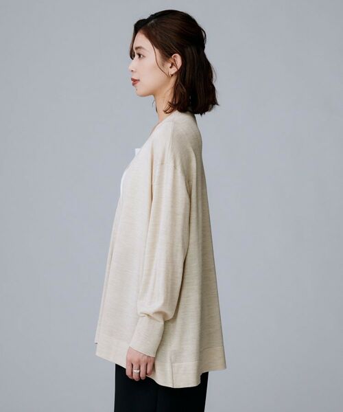 UNTITLED / アンタイトル カーディガン・ボレロ | 【アンサンブル可/オフィス/ボタンなし】シルクウールカシミヤ 着流しカーディガン | 詳細27