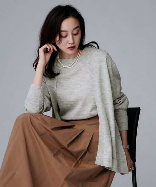 入手困難✨ サカイ カシミヤ×シルク カーディガン カジュアル ブラウン 入手困難✨ サカイ カシミヤ×シルク カーディガン カジュアル