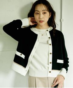UNTITLED / アンタイトル カーディガン・ボレロ | 【アンサンブル可/ジャケット風/オフィスカジュアル】ウールミラノリブカーディガン