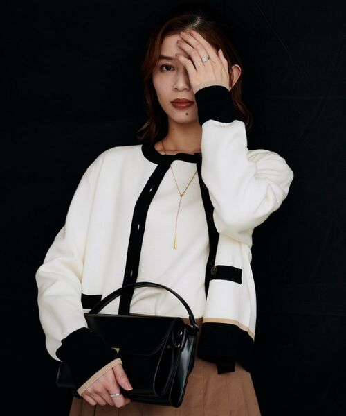 UNTITLED / アンタイトル カーディガン・ボレロ | 【アンサンブル可/ジャケット風/オフィスカジュアル】ウールミラノリブカーディガン | 詳細10