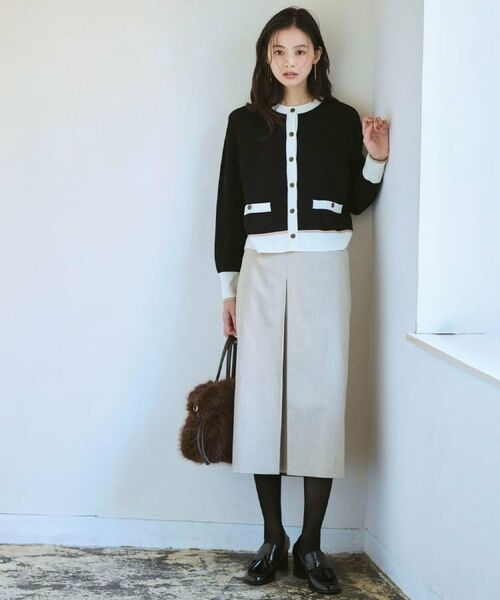UNTITLED / アンタイトル カーディガン・ボレロ | 【アンサンブル可/ジャケット風/オフィスカジュアル】ウールミラノリブカーディガン | 詳細15