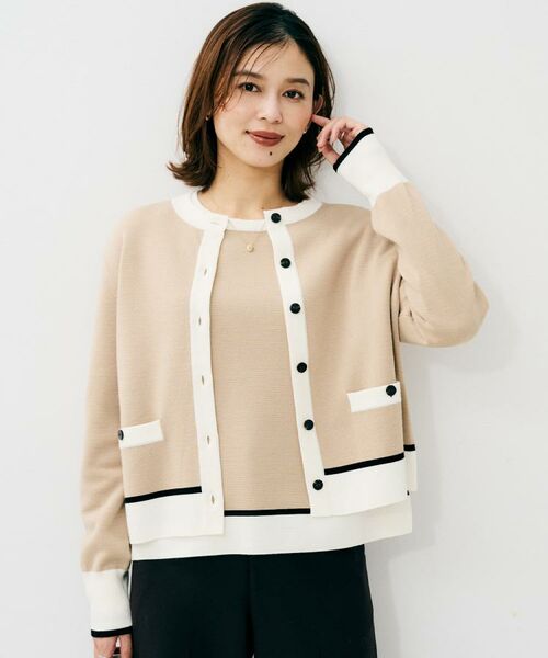 UNTITLED / アンタイトル カーディガン・ボレロ | 【アンサンブル可/ジャケット風/オフィスカジュアル】ウールミラノリブカーディガン | 詳細19