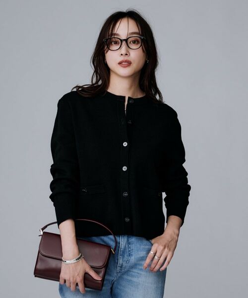 UNTITLED / アンタイトル カーディガン・ボレロ | 【アンサンブル可/ジャケット風/オフィスカジュアル】ウールミラノリブカーディガン | 詳細2