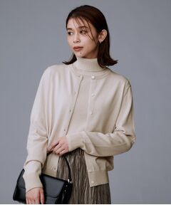 UNTITLED / アンタイトル カーディガン・ボレロ | 【洗える/アンサンブル可/ウール100%】ウールクルーカーディガン