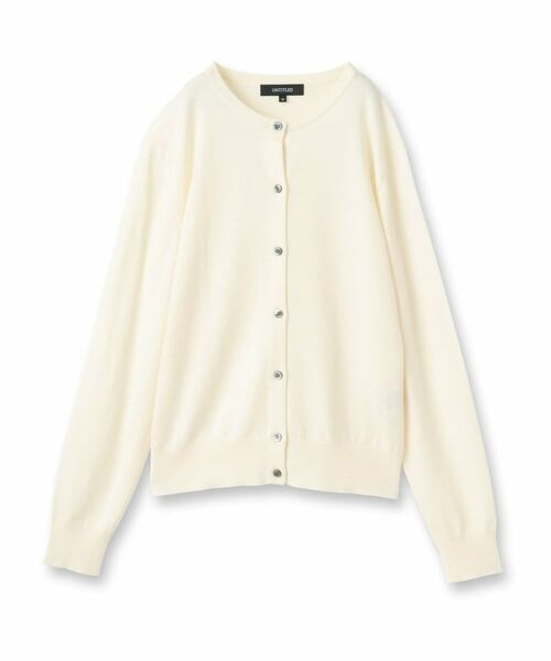 UNTITLED / アンタイトル カーディガン・ボレロ | 【洗える/アンサンブル可/ウール100%】ウールクルーカーディガン | 詳細1