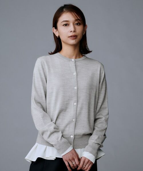 UNTITLED / アンタイトル カーディガン・ボレロ | 【洗える/アンサンブル可/ウール100%】ウールクルーカーディガン | 詳細10