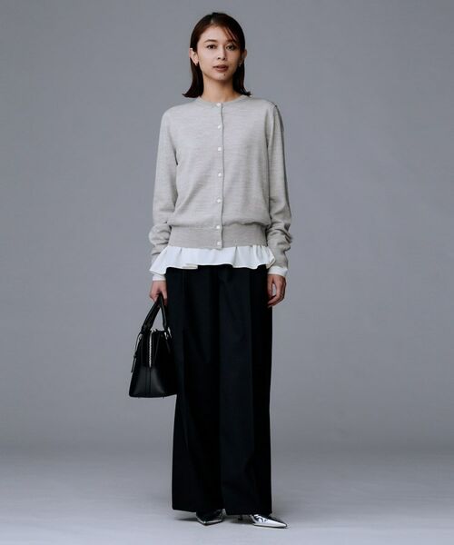 UNTITLED / アンタイトル カーディガン・ボレロ | 【洗える/アンサンブル可/ウール100%】ウールクルーカーディガン | 詳細12